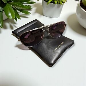 Kurt Geiger London Aviator Sunglasses with Case